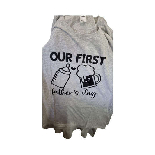 Father's Day Pre - order adult t-shirt and Baby Bodysuit.