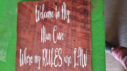 Welcome to my man cave where my rules are law